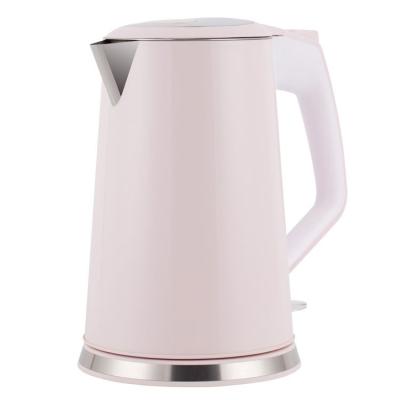 China 360 Degree Rotating Base Double Walls 1500w 110v Popular Stylish Mini Cordless Electric Kettle for sale