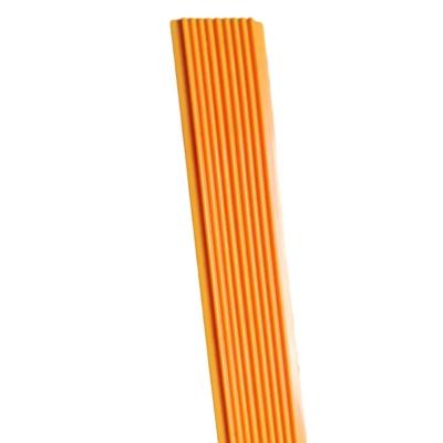 China Orange Yellow PE Profile Recyclable Plastic Door Edge Trim for sale