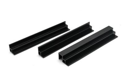 China                    PVC Plastic Profile Black Geometric Profile Fish Tank Accessories              for sale