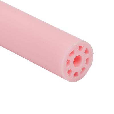 China Pink Red PP Profile Corrosion Resistant Rigid PVC Extrusion Tubes for sale