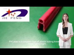 Red pvc plastic tube