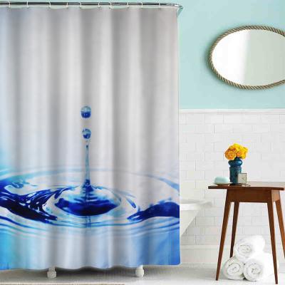 China 180CM Sustainable Custom Cortinas De Bano Bathroom 3D Digital Printing Shower Curtain for sale