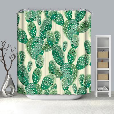 China New Design Fabric 3d Shower Curtains Bathroom Printed Funny Curtains Viable For Bathroom Polyester for sale