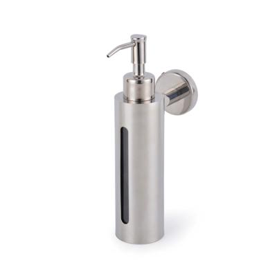 China Hotel Direct Stainless Steel Bottle 200Ml Double Soap Dispenser Kitchen Sink Soap Dispenser Wall Mounted With Hand Pump Manufacturer for sale