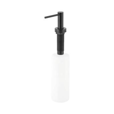 China Foam Soap Dispenser Customized Empty Stainless Steel Manual 500Ml Black Sanitizer Liquid Soap Dispenser Bottle With Lotion Pump At Wholesale Price for sale