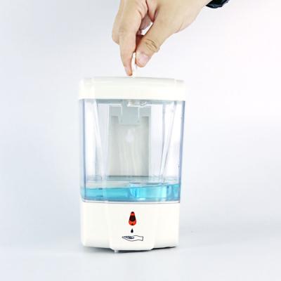 China Hot Sale Battery Operated Touchless Alcohol Dispenser Foam Hand Sanitizer Foam Soap Dispenser Antibacterial Automatic Gel Dispenser With Good Price for sale