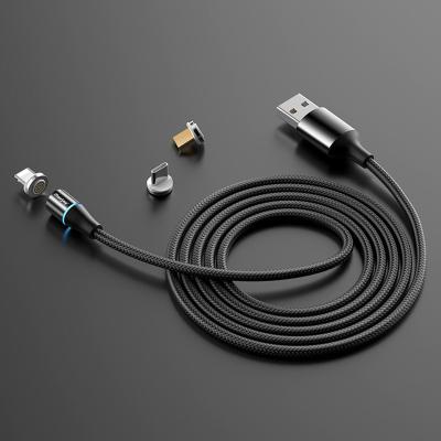 China Charging Data 360 Degree Single Rotate Wholesale Magnet Phone Cable Fast Type C Cable Custom Accept for sale