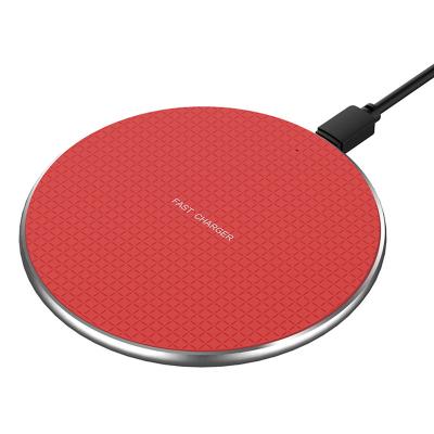 China Mobile Phone Amazone Qi 10w Wireless Charger Charging Android Round Radio Wireless Fast Charger For Samsung for sale