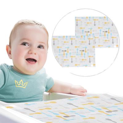 China Custom Hygienic Personalized Disposable Mat Stocked Restaurant Baby Place Sticky for sale