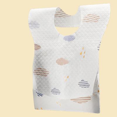 China Travel Disposable Fancy Free Sample Nonwoven Printed Waterproof Disposable Baby Bib for sale