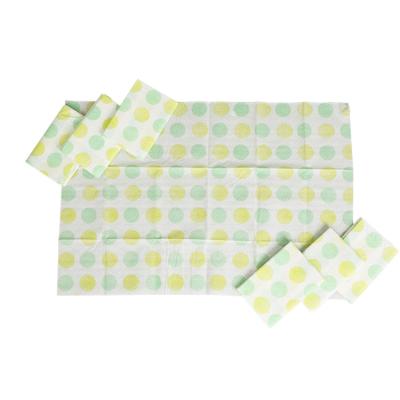 China Hygiene Free Sample Manufacturer Disposable Printed Waterproof Baby Changing Mat for sale