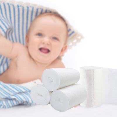 China High Quality Breathable White Private Label Plain Weave Bamboo Flushable Baby Diaper Liner Dream Roll for sale