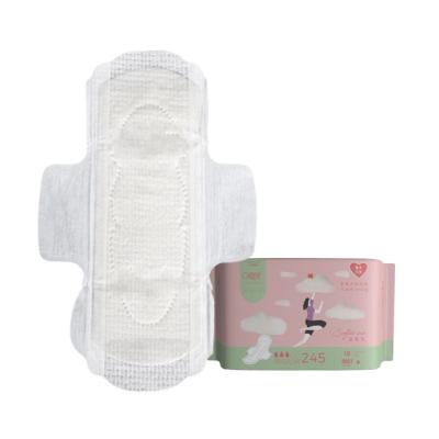 China Ultra Absorbent Breathable Cotton 190mm Organic Women Disposable Sanitary Napkins for sale