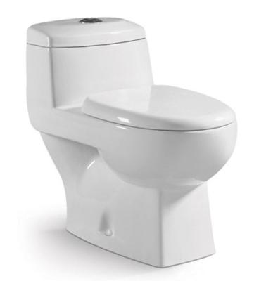 China Bathroom Sanitary Ware Ceramic Washdown One piece Toilet with 10cm/4inch diameter outlet K for sale