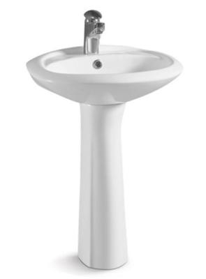 China Bathroom Sanitary Ware Ceramic Standing Round Pedestal Basin/Pedestal Sinks Item No.710 for sale