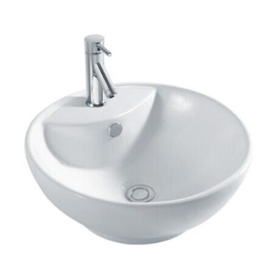 China Bathroom Round Bowl Sinks Sanitary Ware Countertop Ceramic Sinks Art Basin Hand wash basin for sale