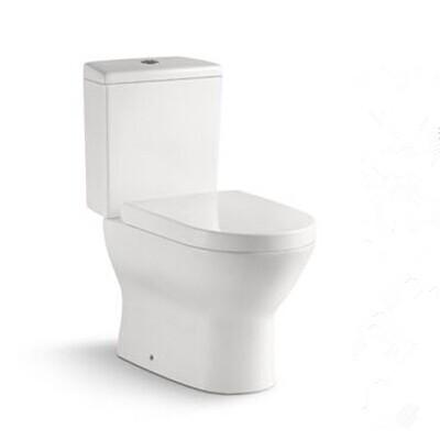 China SanitaryWare Ceramic WC with 10cm/4inch diameter outlet Bathroom Washdown Two-piece Toilet for sale