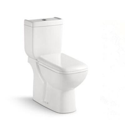 China SanitaryWare Ceramic WC with 10cm/4inch diameter outlet Bathroom Washdown Two-piece Toilet for sale