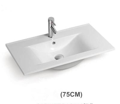 China Mounting Above Cabinet Ceramic Sinks Sanitary Ware Cabinet Basin Bathroom Hand Wash Basin for sale