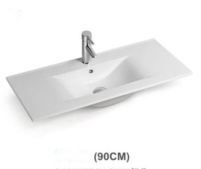 China Mounting Above Cabinet Ceramic Sinks Sanitary Ware Cabinet Basin Bathroom Hand Wash Basin for sale