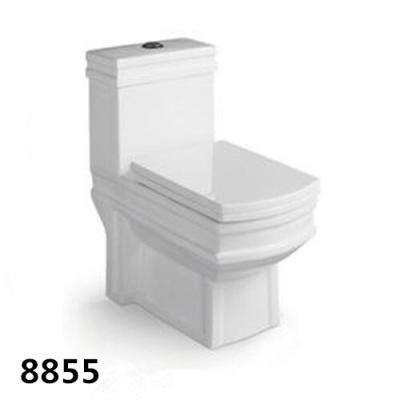 China Hot Sale Bathroom Ceramic Toilet S-trap 300mm and P-trap 180mm Washdown One-piece Toilet for sale