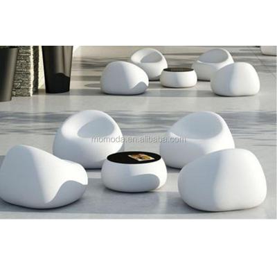 China ANTI-UV Cheap Outdoor Modern White Fiberglass Chair Garden Waterproof Hot Selling Plastic Tea Sets for sale