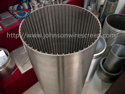 China Rod Based Tubular Wire Wrapped Screen For Food Processors Stainless Steel Material for sale