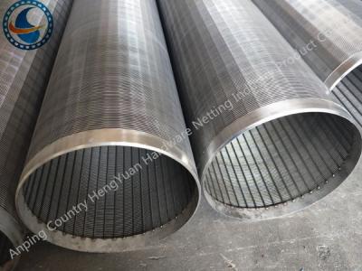 China cunha de aço inoxidável Johnson Wire Screen Tube de 251mm, tubulação do entalhe do poço de água à venda