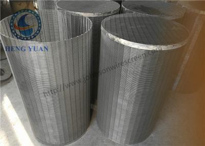 China Forma de V de Wells del agua subterránea de 304 SS Johnson Wedge Wire Screen para el filtro de tambor en venta