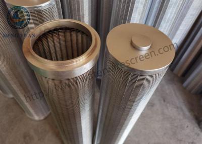 Chine Le receveur de résine a enveloppé Johnson Wire Screen Tube Stainless 316l en acier pour le filtre de résine à vendre