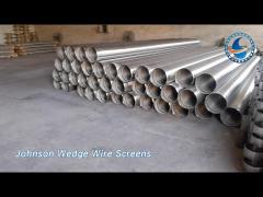 Continuous Slot Johnson Wedge Wire Screens Pipe SS316 For Well