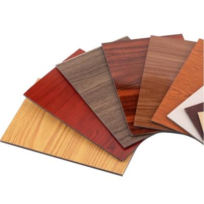 China Modern Customize Wood Aluminum Composite Panels ACP Sheet Acm Wood Aluminum Composite Sandwich Panel Interior Exterior for sale