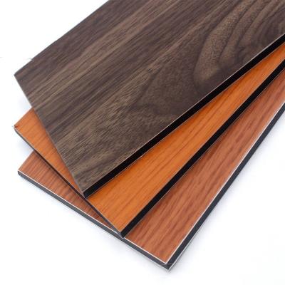 China Modern Wood Texture ACP Panels Aluminum Coating Composite Panel 3mm 4mm PE PVDF Interior Acm for sale