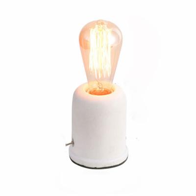 China Residential concrete bedside table lamp with edison bulb for sale