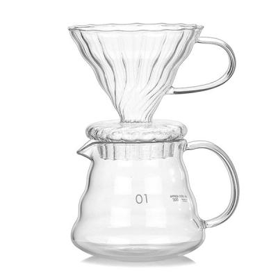 China Sustainable Handmade Glass Coffee Maker Coffee Drip Pot for sale