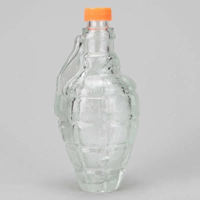 China Traditional Pomegranate Shaped Glass Bottle 500ML for sale