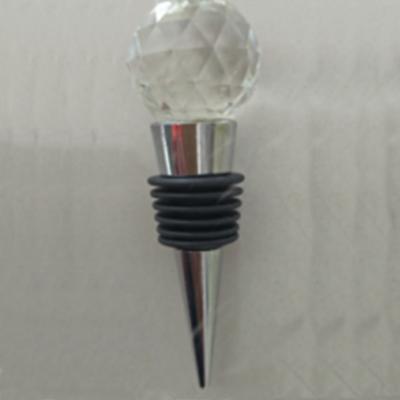 China Viable Crystal Glass Wine Bottle Stopper for sale