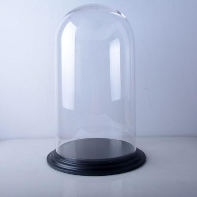 China 40*70cm large clean plastic display dome with base for sale