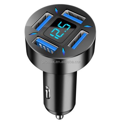 China UniversalÂ  Durable 12V 24V 4-USB Port Car USB Charger Cigarette Lighter Adapter for Apple iPhone Android Tablet for sale