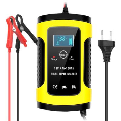 China All 12v vehicles Pulse Repair Lead acid Battery Charger 5A 6A motorcycle Car Battery Car battery Charger 12v for sale