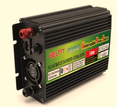 China Vehicles Top Quality Modified Sine Wave UPS inverter Rechargeable 500w DC 12V to AC 220V inverter charger for sale