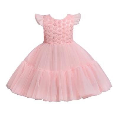 China Hot Sale Washable Kids Tulle Prom Birthday Party Bridesmaid Dresses Girls Flower Princess Beauty Pageant Dresses for sale