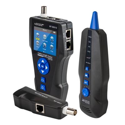 China PING& PoE& Portflash Function Lan Cable Tester NF-8601S TDR Multifunction LCD Wire Tracker PING/POE Cable Length Tester for sale