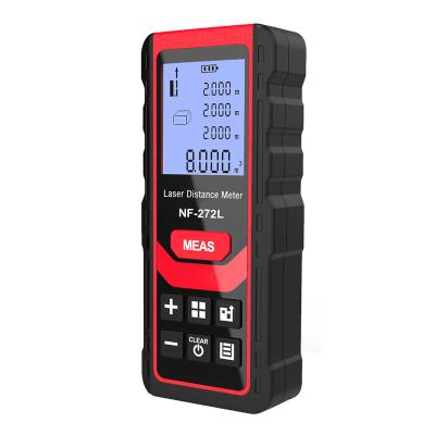 China Distance /Area /Volume Measuring Rechargeable Infrared Laser Auto-induction Length Meter NF-272L Voice Measurement Tool for sale