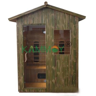 China Custom CABI Cedar Sauna Room 3Person Computer Control Panel Sauna Household Outdoor Portable Traditional Dry Canadian Hemlock Steam kammoy for sale