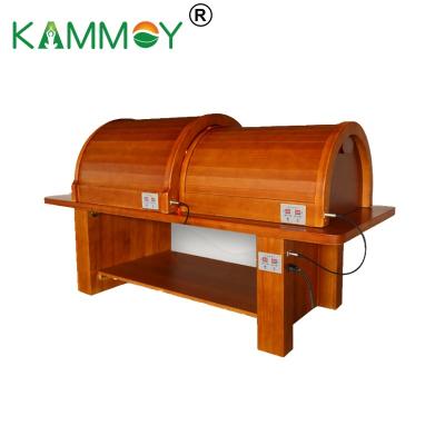 China Computer Control Panel Sauna Room Fumigation Box Moxibustion Chamber Fumigation Equipment Single Far Infrared Solid Wood Medicated Fumigation for sale