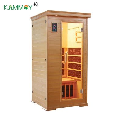 China Computer control panel kammoy indoor home moden wood steam sanua room computer panel 1person music blueteeh far infrared steam generator saunaroom for sale