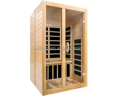 China Outdoor Far Infrared Portable Wood Steam Sauna Computer Control Panel Hemlock Red Cedar Person Sauna Suit Modern Sauna Lamp Head Modern Sauna 1 for sale