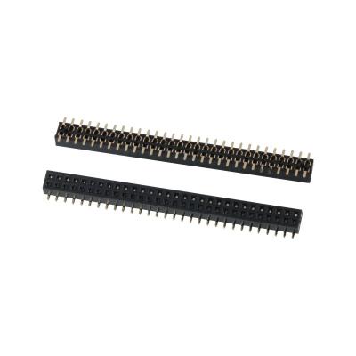 China (UL94V-0) Wholesale High Quality Surface Mount High Temperature Thermoplastic 1.27mm Pin Female Header Copper Alloy for sale