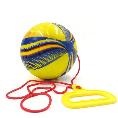 China Eco - Friendly Adjustable Rope Kids Training Soccer Ball With Tether for sale